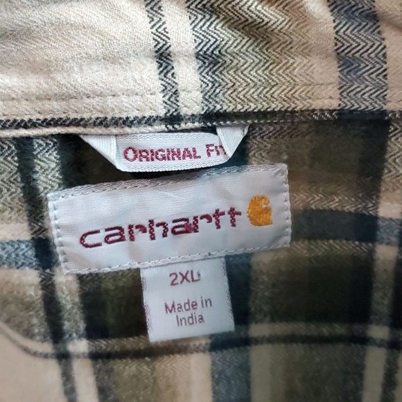 𝗖𝗮𝗿𝗵𝗮𝗿𝘁𝘁 𝘏𝘦𝘢𝘷𝘺 𝘊𝘰𝘵𝘵𝘰𝘯 Long Sleeve Men's 2XL 𝗘𝗨𝗖 - Picture 4 of 8